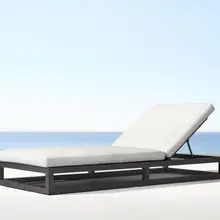 Новое поступление наружные скамейки для Патио Сад алюминиевый шезлонг