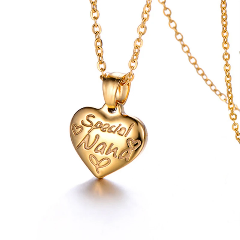 

Fashion simple stainless steel lady Heart pendant can be sent to friends best friend titanium steel chain collarbone wholesale
