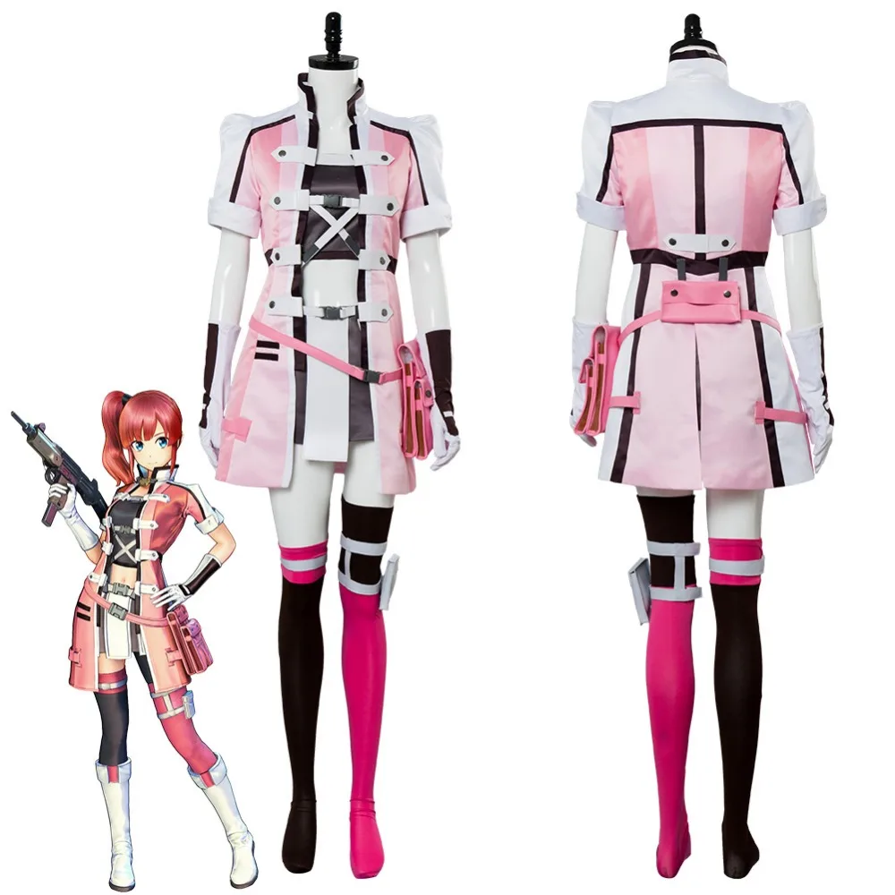 Sword Art Online:Fatal Bullet Kureha Cosplay Costume Outfit Adult Women