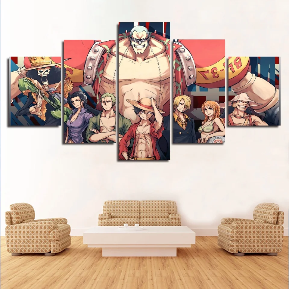 Buy Wall Art 5 Pieces Canvas Prints ONE PIECE painting