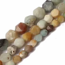 Граненый природный Амазонит бусины 15 дюймов натуральный камень бисер для изготовления ювелирных изделий 6/8/10 мм бусины для изготовления браслетов оптом