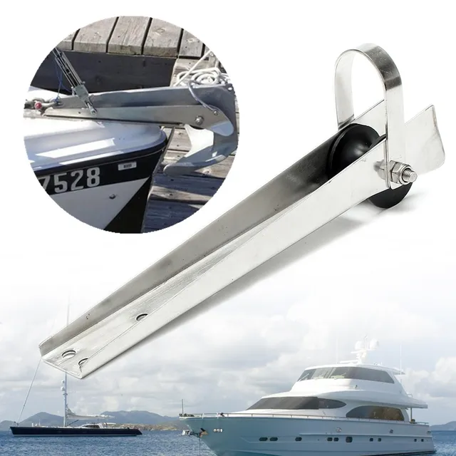 38.7cm length Stainless Steel Fairlead Heavy Bow Anchor Roller For Boat