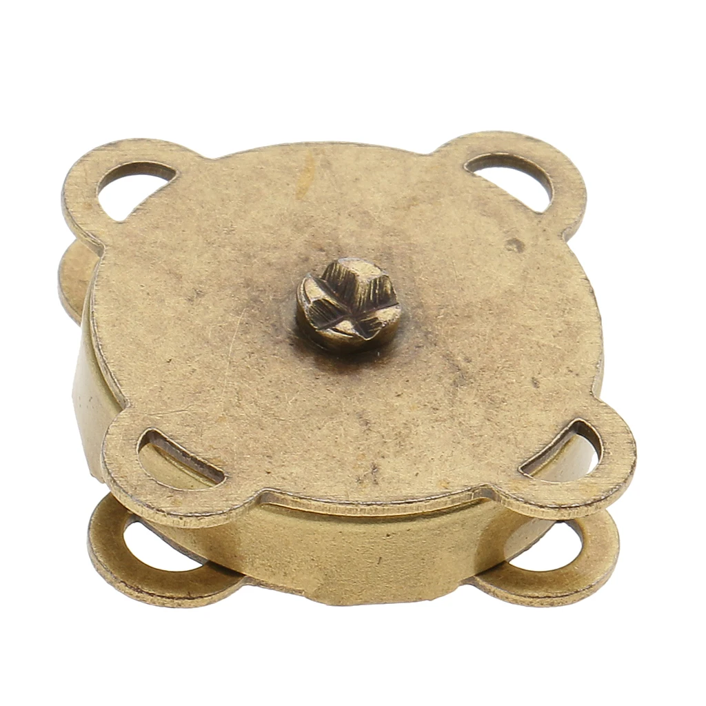 10 Sets Magnetic Bag Clasp Metal Button Great for Closure Purse Handbag Clothes Sewing Craft DIY Accessories