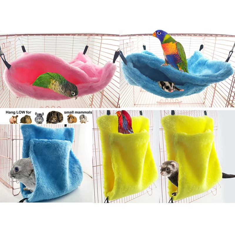 

Small Pet Hamster Hammock Rat Parrot Ferret Hamster mammals Hanging Bed Cushion hamster sleeping mat House Cage accessories