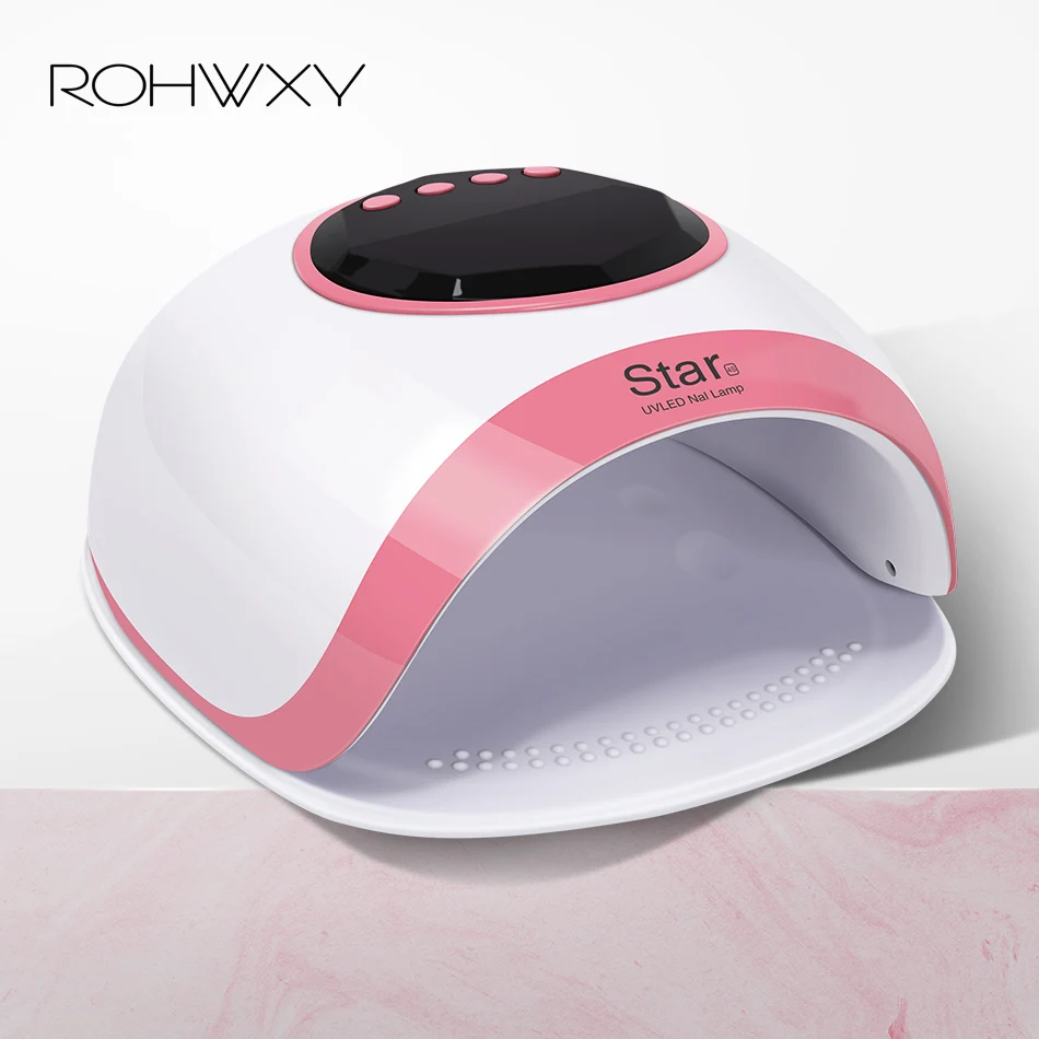 

ROHWXY 60W Nail Lamp LED UV Ice Lamp Profession Nail Dryer For Manicure Nail Art DIY Design Tools For drying All Gel Polish
