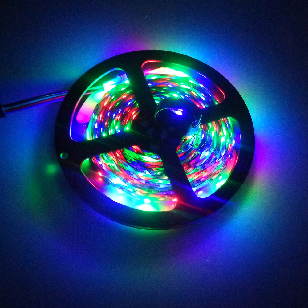 3528 RGB led strip DC12V 5M 60led/M flexible stripe rope changeable strip non-waterproof for home car party decor SR 3528 RGB led strip DC12V 5M 60led/M flexible stripe rope changeable strip non-waterproof for home car party decor SR