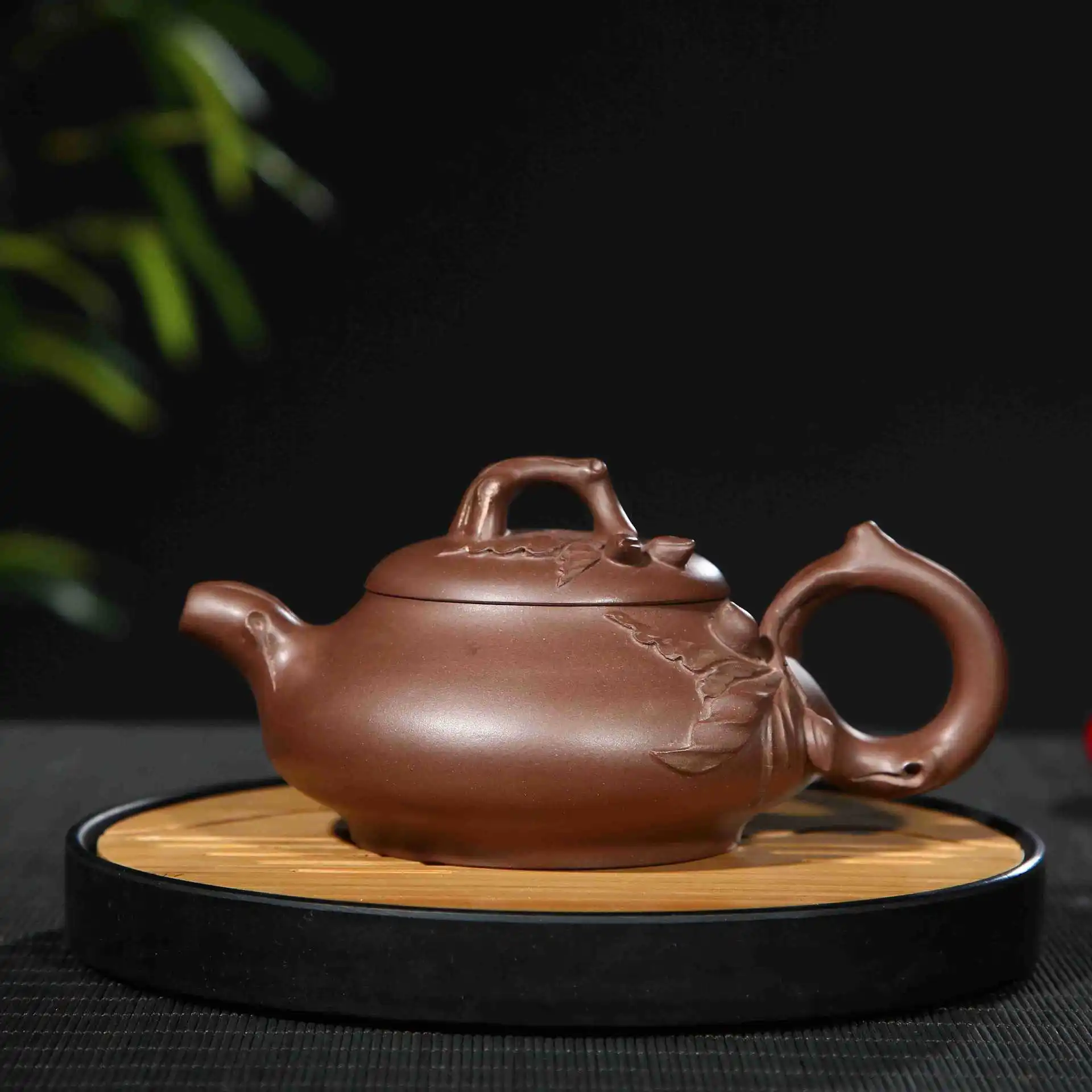 Чайник Yixing Mingjiayuan Mine cultural Revolution Mud ручной работы Shoutaohua чайный кунг-фу Teaware Подарочная Настройка - Цвет: Прозрачный