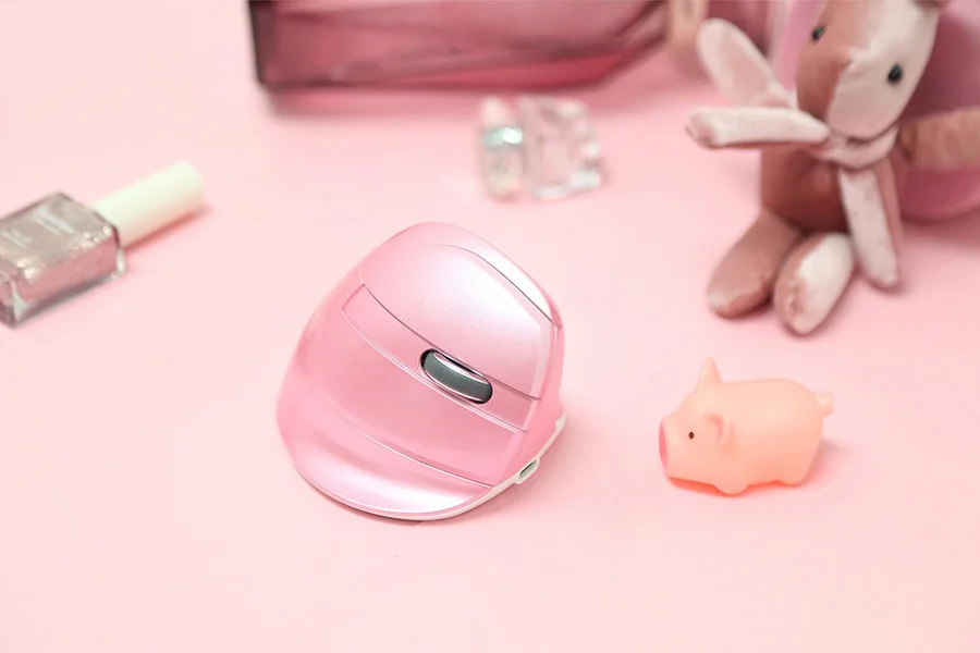 M618MIN 2.4G Pink Delux M618Mini, эргономичная Вертикальная мышь, беспроводная, 2,4 ГГц, игровая мышь, геймер, регулируемая, dpi, вертикальная мышь, PC gamer - Цвет: M618MIN 2.4G Pink