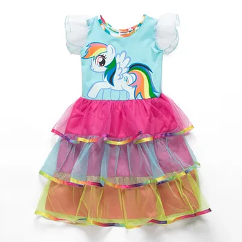 Cute Unicorn Multi Layered Dress