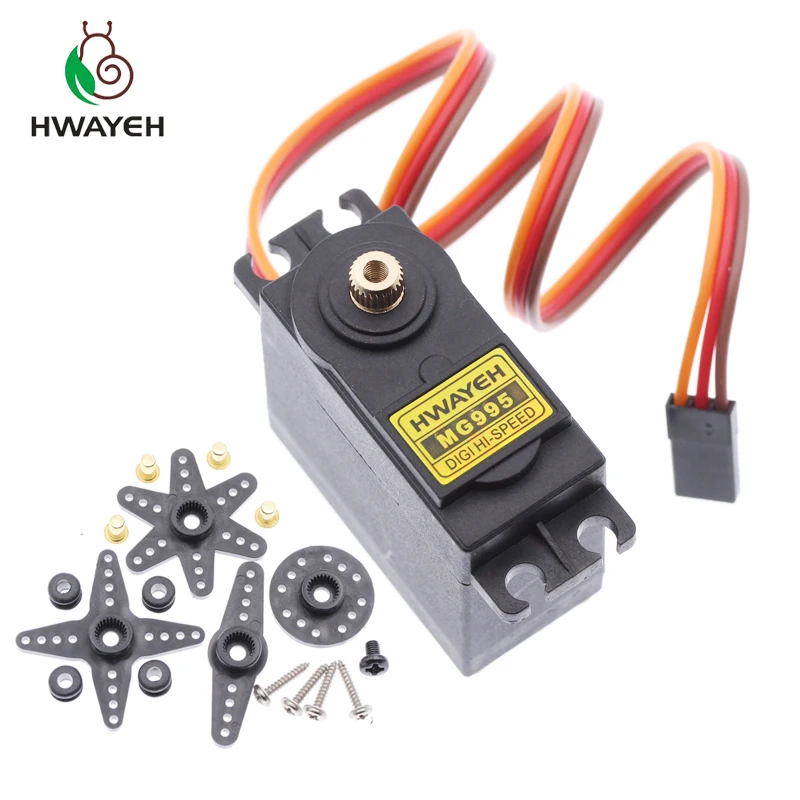 Сервоприводы Digital MG995 MG996 MG996R 13 кг 15 сервопривод металлическая Шестерня для