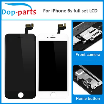 

20Pcs Wholesale Full Set LCD Display For iPhone 6s LCD Touch Screen Home button+Front camera Digitizer Assembly Replacement