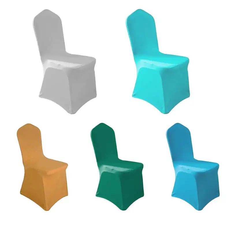 Solid Color Elastic Chair Cover Stretchable Banquet Chair Hotel Wedding