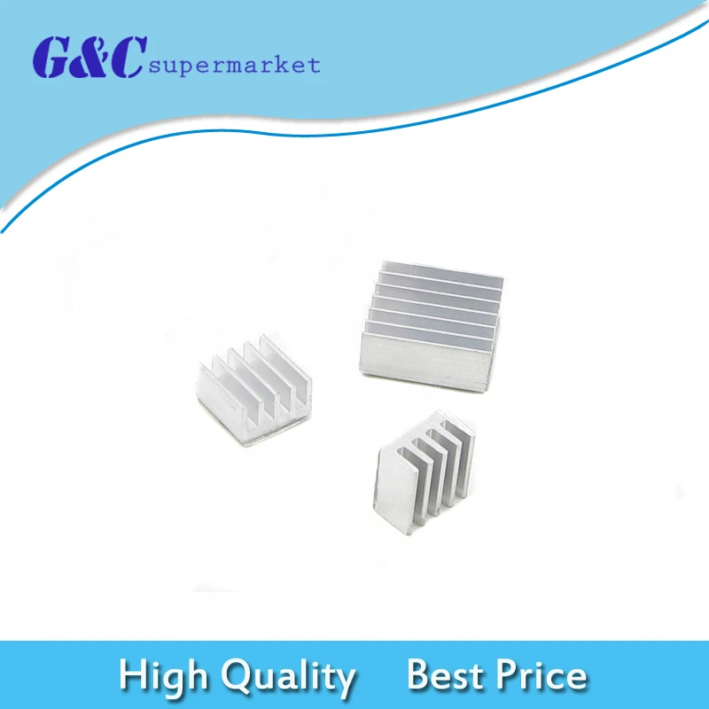 

TWO Set 6PCS Aluminum Heatsink Cooler Adhesive Kit for Cooling Raspberry Pi