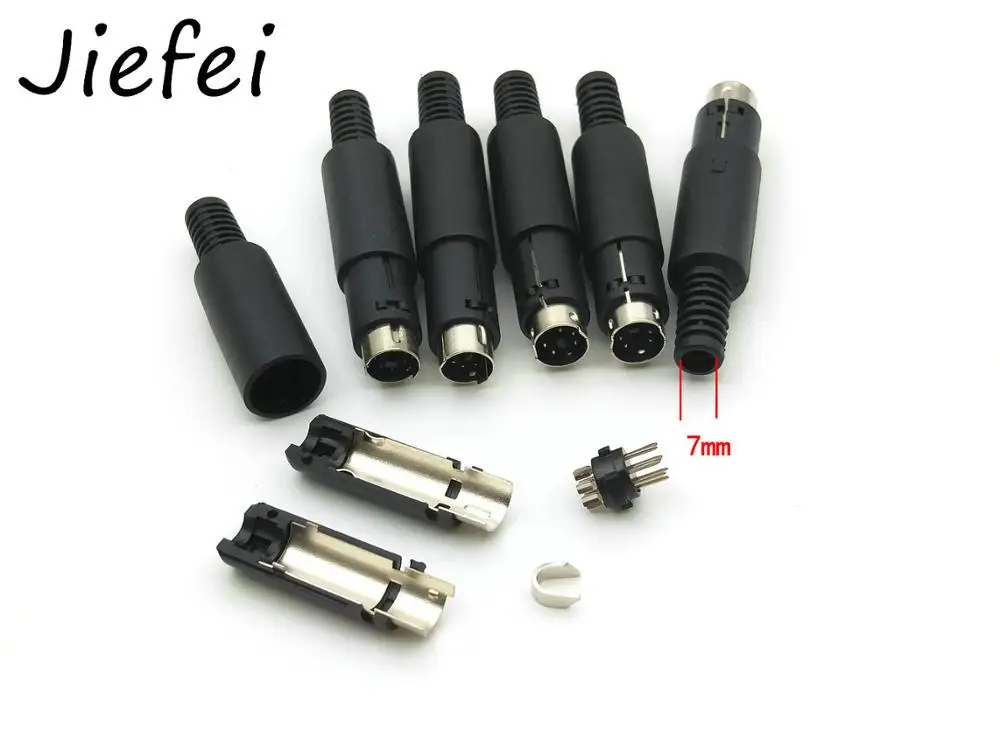 Мини штекер DIN 3pin 4pin 5pin 6pin 7pin 8pin 9pin Встроенный аудио AV Разъем DIY части для крепления