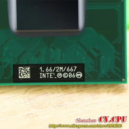 intel cpu ноутбук Core 2 Duo T5500 cpu 2M Socket 479 cache/1,66 GHz/667/двухъядерный процессор для ноутбука