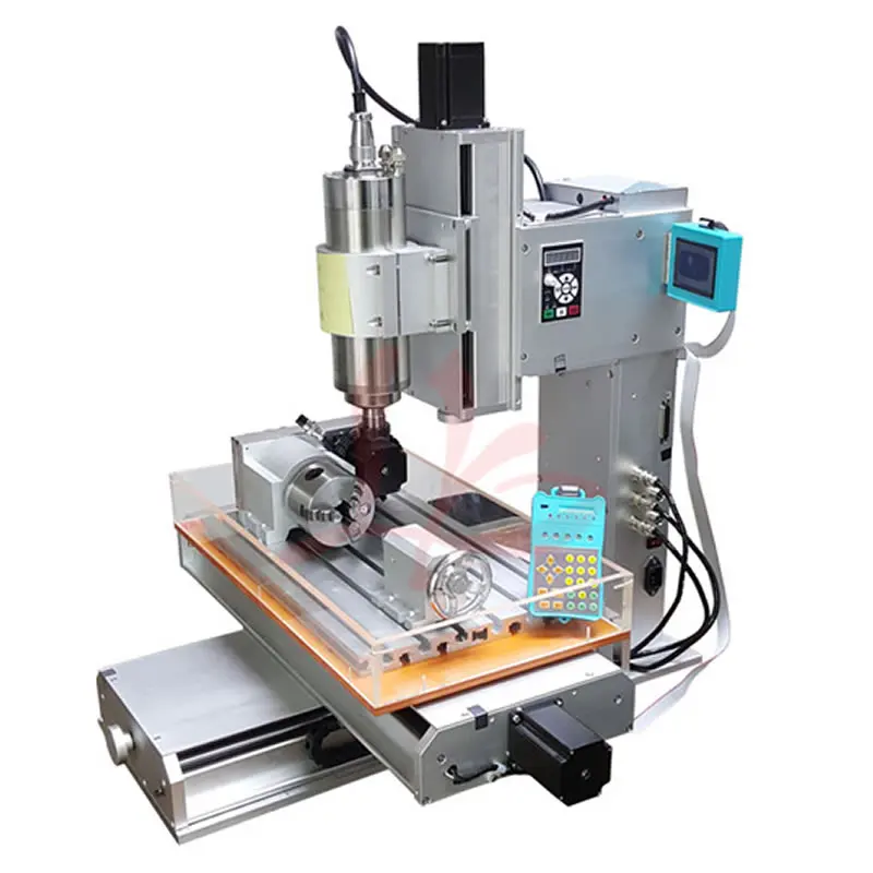 2 2KW 1 5KW Spindle 4 Axis CNC Router 3040 Engraving Machine Ball Screw Table Column