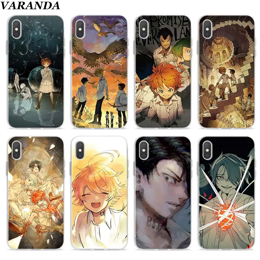

Promised Neverland Clear Silicone Case for Apple iPhone 7 8 Plus 6 6s Plus 5 5s X XR XS MAX TPU Soft cases Coque