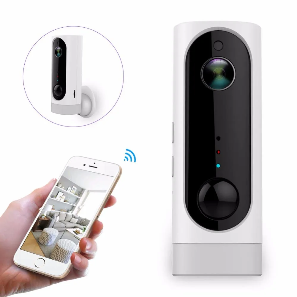 

Smart Home Camera Wireless Security Camera Battery Powered IP Camera 720P HD Wire-Free Night Vision PIR Motion Detection