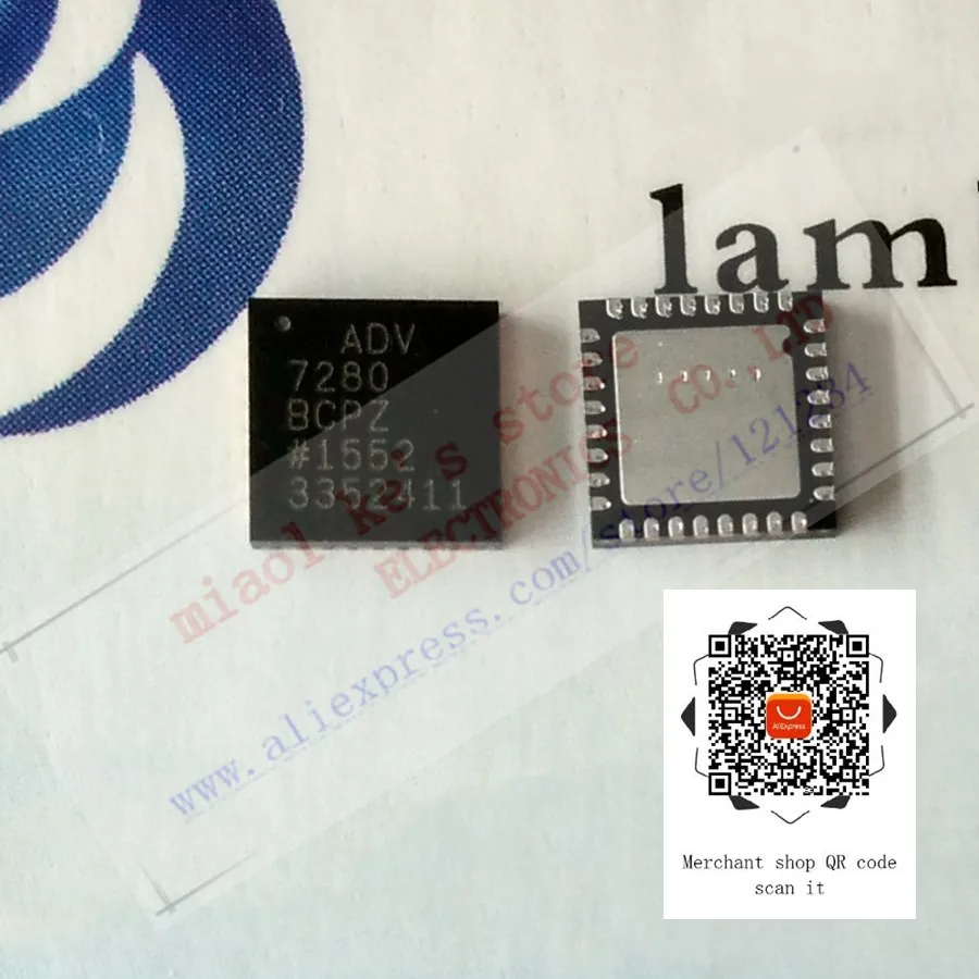

[1pcs]100%New original; ADV7280BCPZ-M-RL ADV7280BCPZ-RL ADV7280BCPZ-M ADV7280BCPZ ADV 7280 BCPZ - IC VIDEO DECODER SDTV 32-LFCSP
