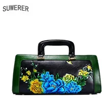 Сумка из натуральной кожи Новая роскошная тисненая сумка модная сумка через плечо женские сумки