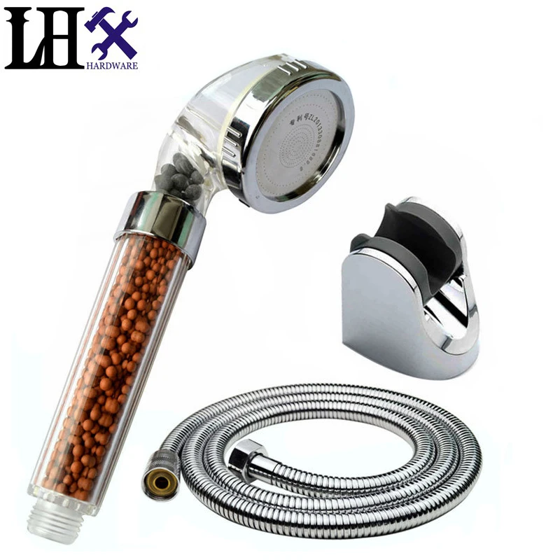 LHX AXY92 Head Set Handheld Anion Antibacterial Sprayer Showerhead+1.5M