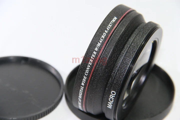 0,45x77 мм широкоугольный с макроконверсионным объективом для 77 мм canon nikon pentax fuji olympus черный