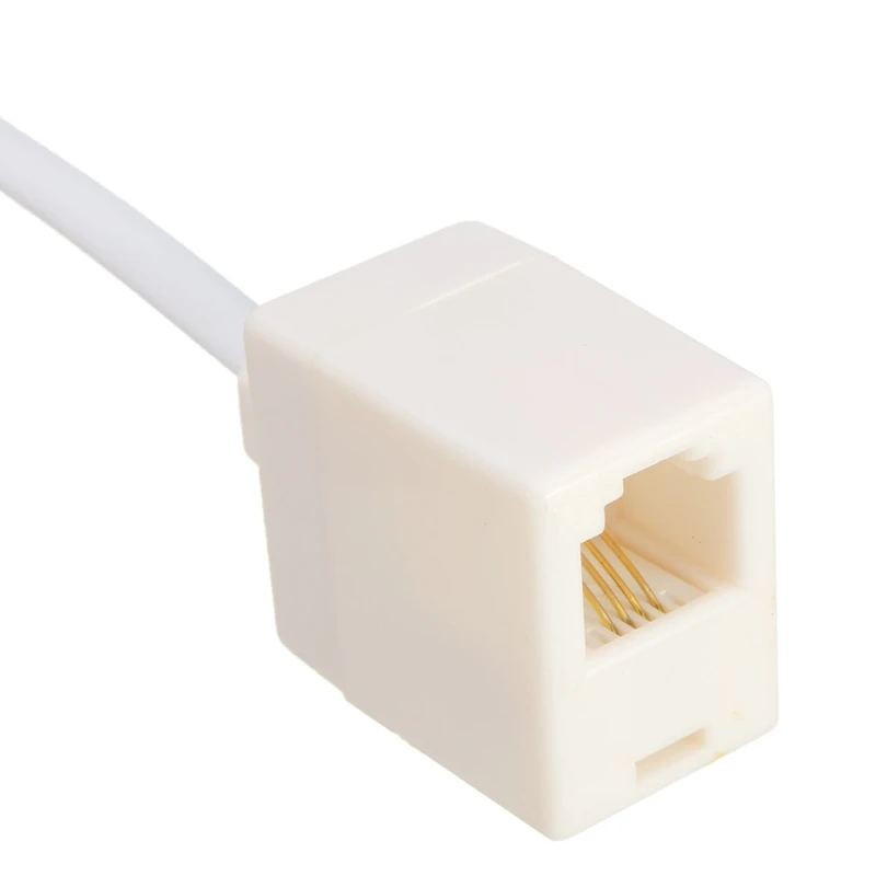 Самые низкие цены высокое качество RJ11 6P4C женщина к Ethernet RJ45 8P8C Мужской F/M адаптер конвертер кабель Белый Лидер продаж