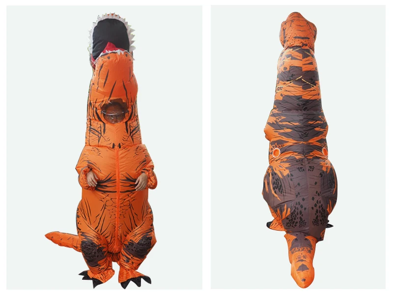 Надувной динозавр T REX костюмы для женщин Blowup T-Rex динозавр Хэллоуин надувной костюм талисман вечерние костюмы для взрослых