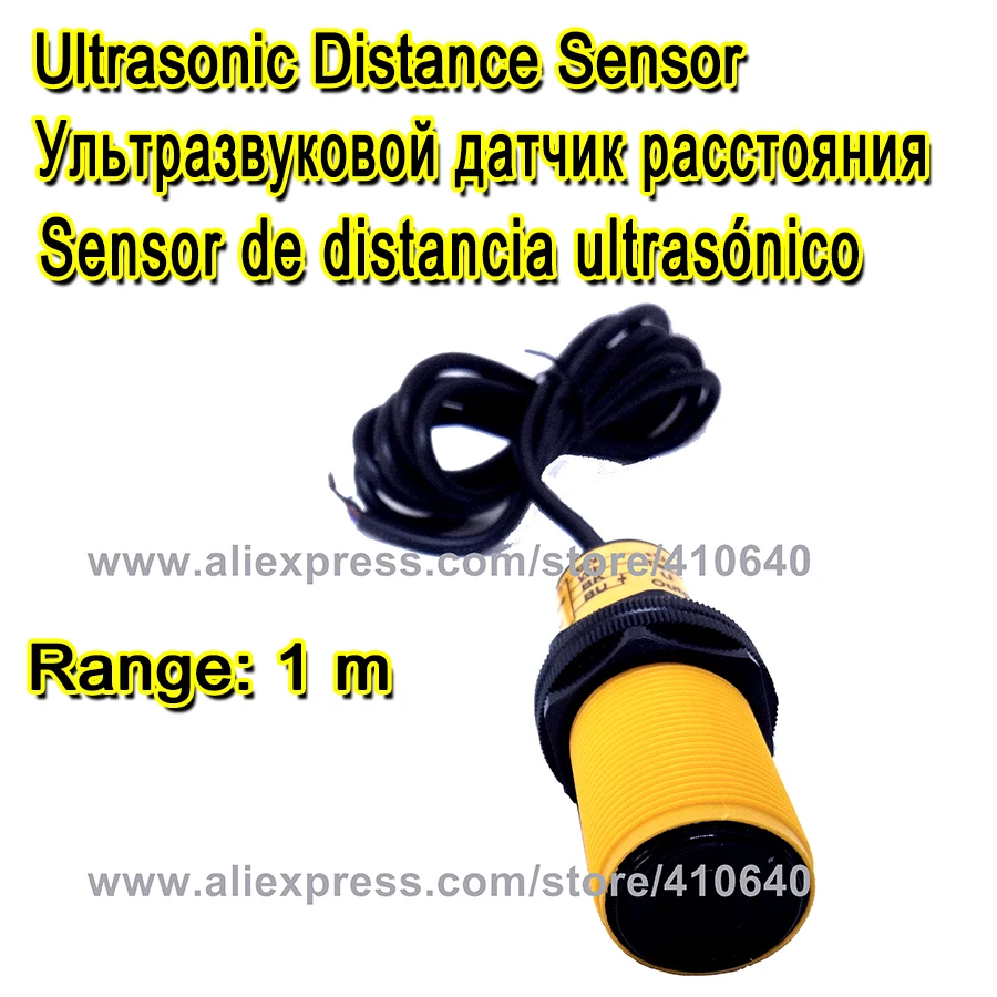 Ultrasonic Sensor Distance Measuring Module Range 1m Output 0~5V Working Voltage 12 To 24VDC To Measure The Distance Below 1 M Ultrasonic Sensor Distance Measuring Module Range 1m Output 0~5V Working Voltage 12 To 24VDC To Measure The Distance Below 1 M