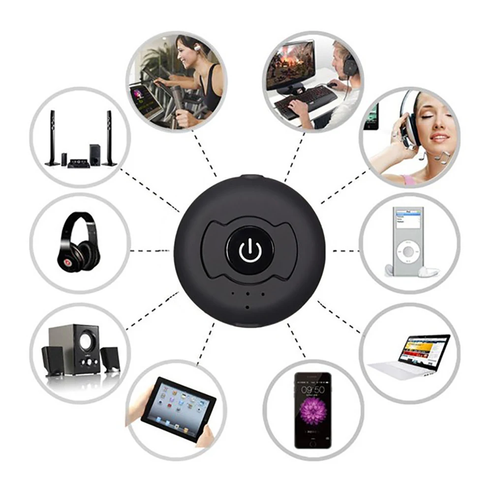 

H-366T Multi-point Wireless Audio Bluetooth 4.0 Transmitter 2-in-1Jack Supports Aptx For PC TV Phone DVD Stereo Dongle