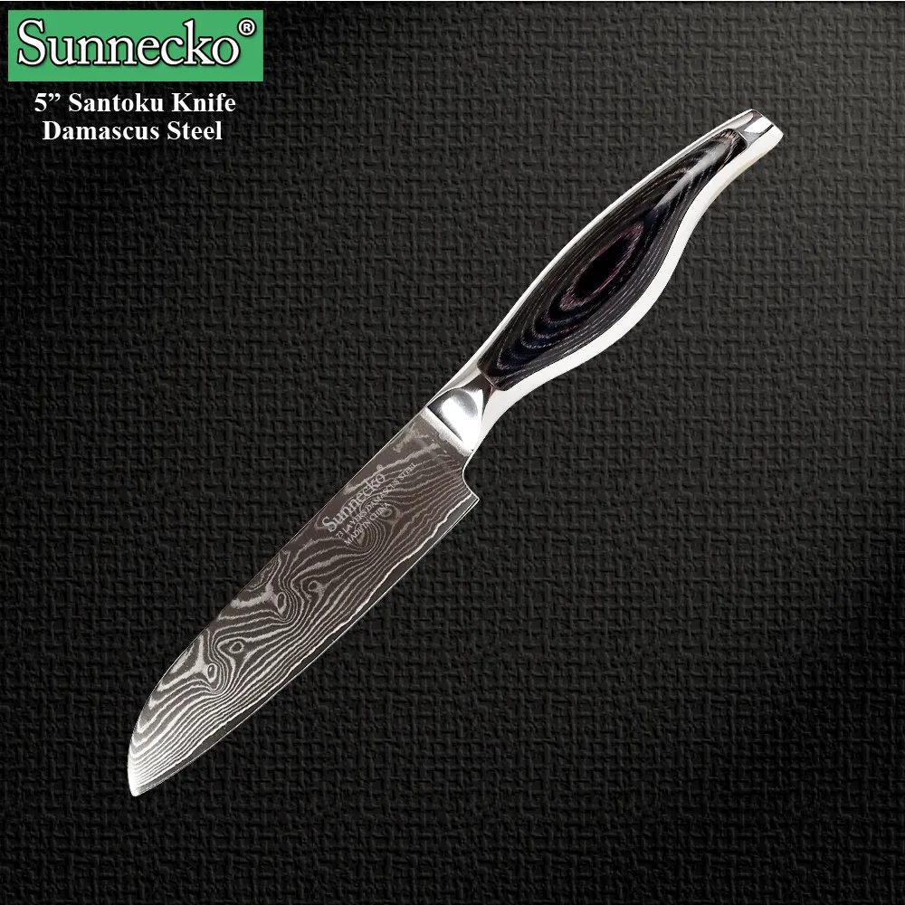 Sunnecko высокое качество 3 шт. Набор ножей Дамасская сталь кухонные ножи острые японские кухонные инструменты профессиональные поварские ножи