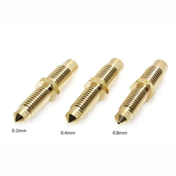 

1PCS 3D printer Nozzle V6 0.2mm 0.4mm 0.6mm Universal Copper Nozzle t for 3D printer