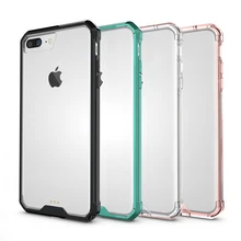 

Hot Crystal Clear Back Cover Hybrid Shockproof Air Cushion Tech Cell Phone Case Mask Sleeve Shell For Apple iPhone 6 6S 7 Plus