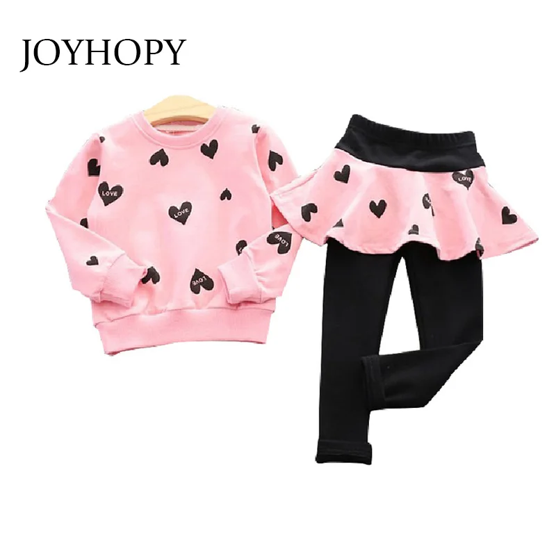 

Toddler Girls Clothes kids Autumn Winter T-shirt+Pants Christmas clothes Girls printed Outfits Sport Suit Children Clothing set