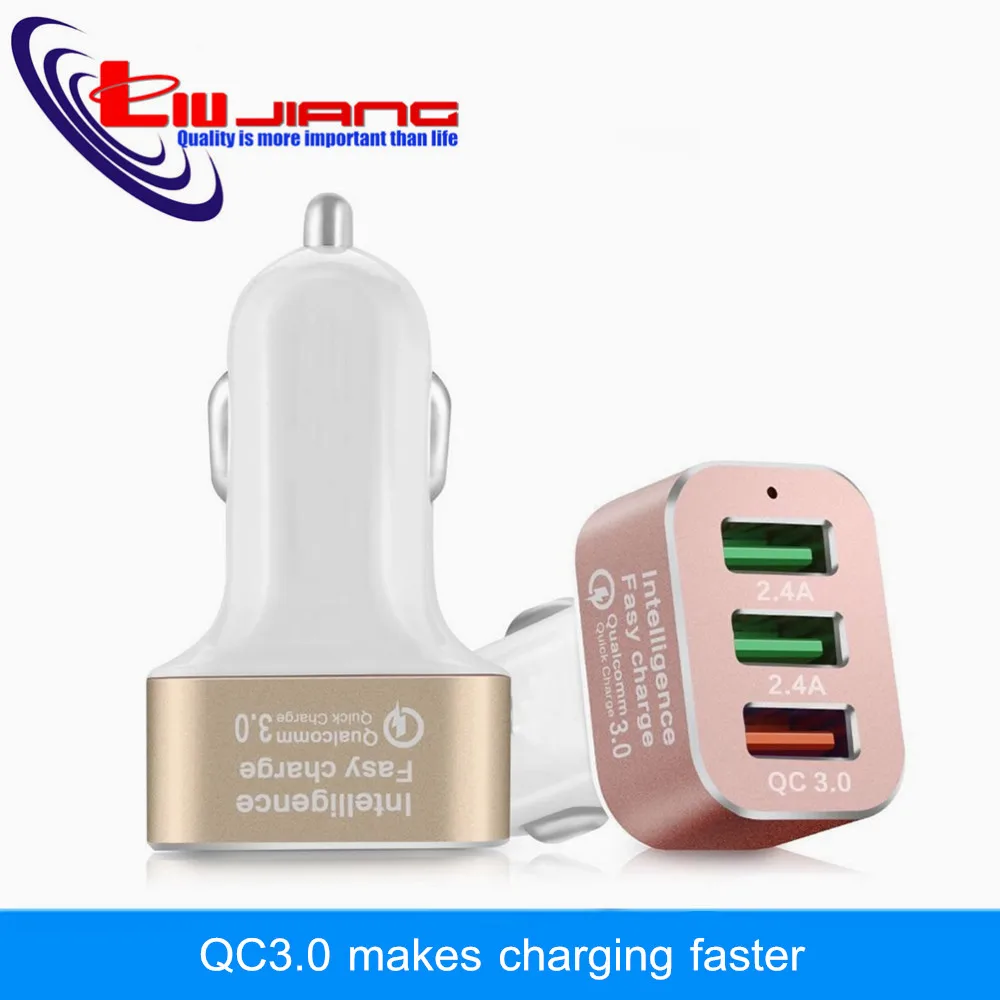 QC3.0 liujiang 3 usb الناتج شاحن سيارة تهمة سريع آيفون 6 ثانية 6 زائد لسامسونج s6 s5 s4 الهواتف النقالة وأقراص QC3.0 liujiang 3 usb الناتج شاحن سيارة تهمة سريع آيفون 6 ثانية 6 زائد لسامسونج s6 s5 s4 الهواتف النقالة وأقراص