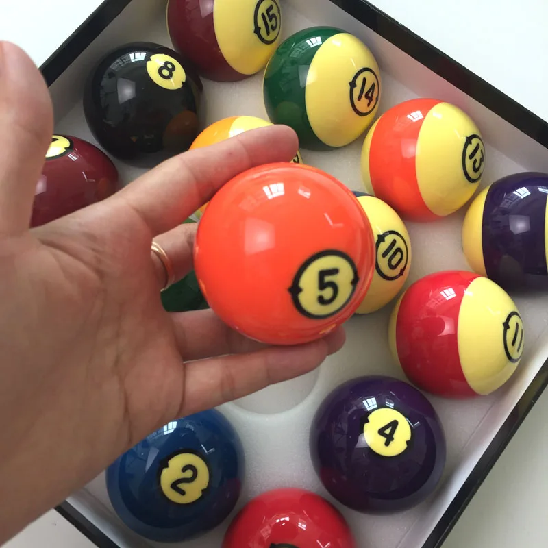xmlivet New Billiard Balls 57.2mm Resin Pool complete set of balls Standard international 2 1/4" balls