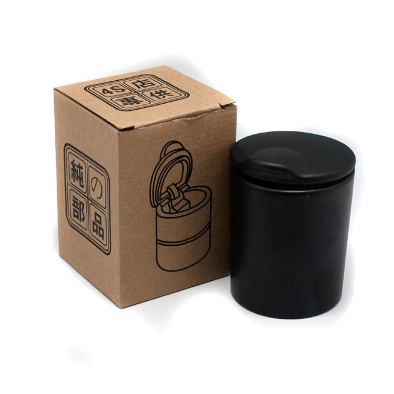 Free-shipping-Durable-Portable-LED-Light-Car-Ashtray-American-Cigarette-Cylinder-Ashtray-Holder-Cup-ash-tray (5) - 