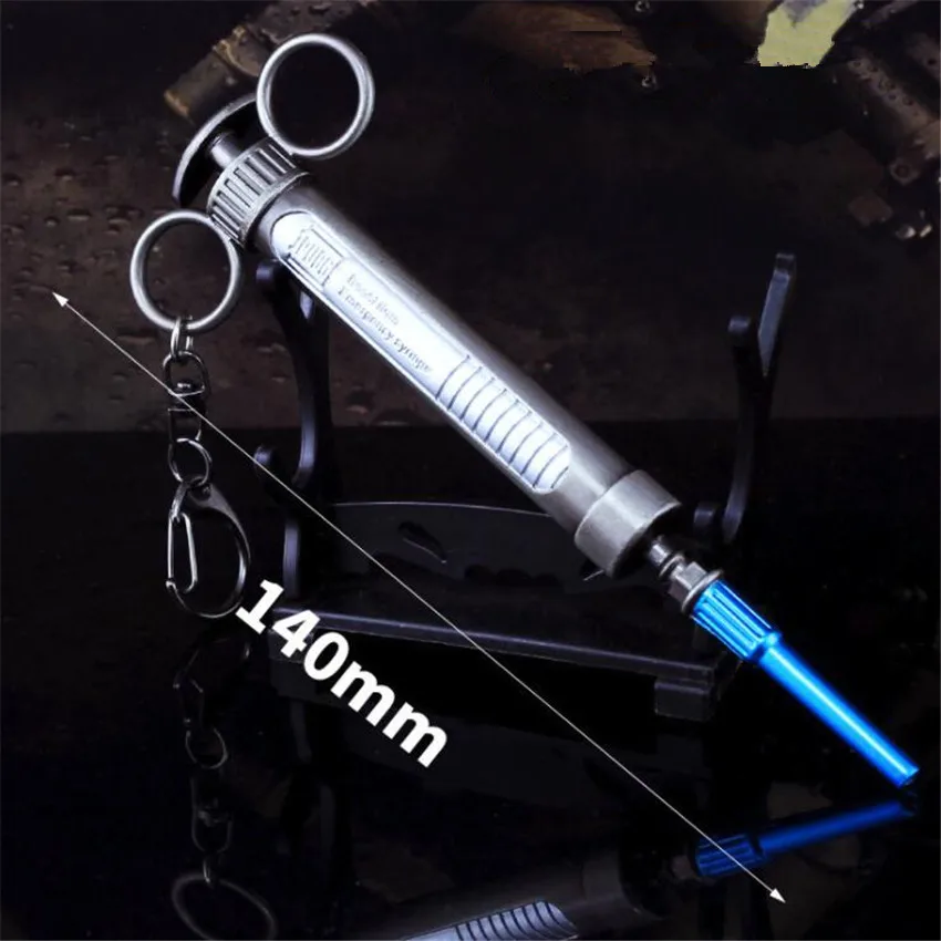  Game PUBG Epinephrine Syringe Playerunknown's Battlegrounds Cosplay Costumes Props Alloy Armor Mode