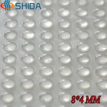 100 шт 8x4 мм самоклеющиеся полусфера Силиконовые Резиновые бамперы мягкие прозрачные черные противоскользящие накладки для ног демпфер