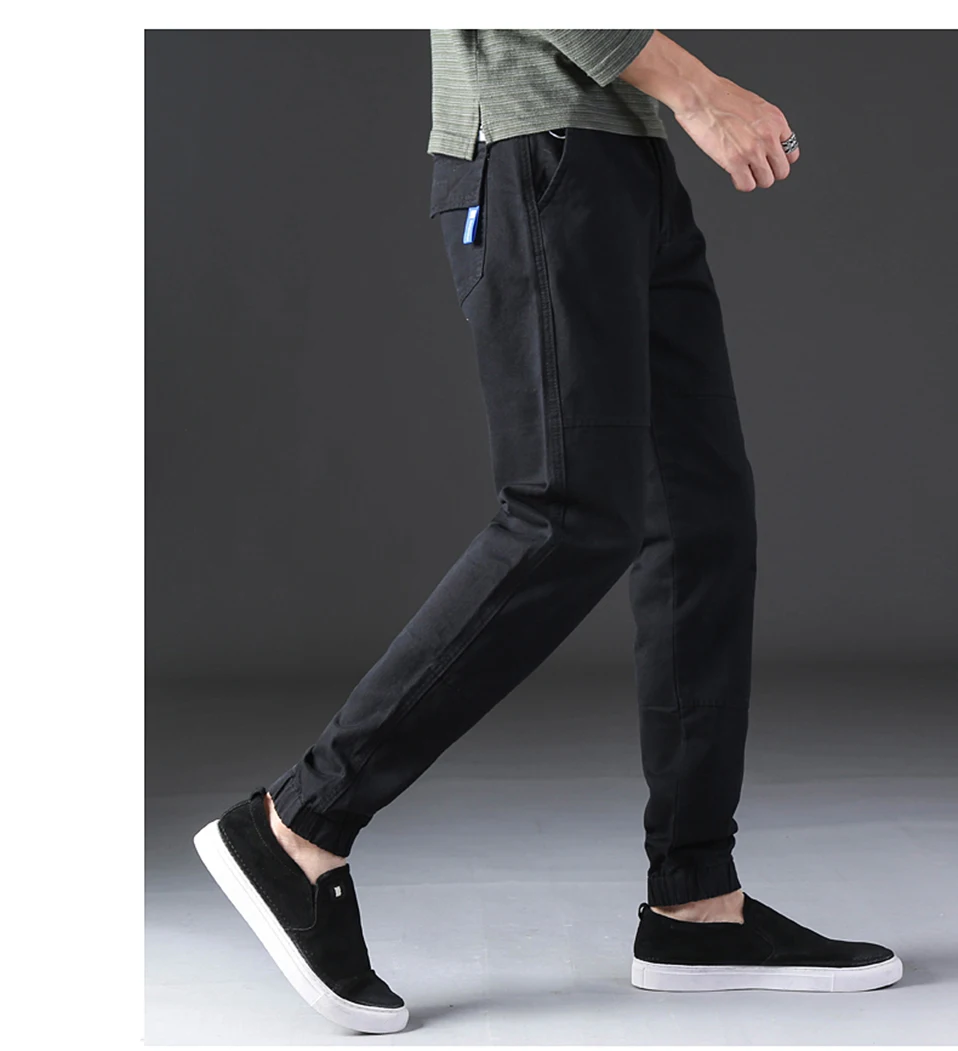 NIGRITY Новый 2019 для мужчин s брюки карго для Военная Униформа прямые мотобрюки повседневное треники из хлопка длинные