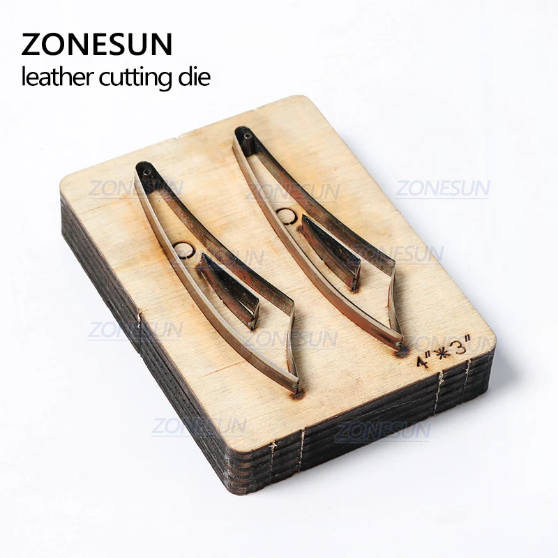 ZONESUN H2 DIY Cutter кожаные серьги для резки высечки из кожи серьги для стали правило высечки машина пресс инструменты