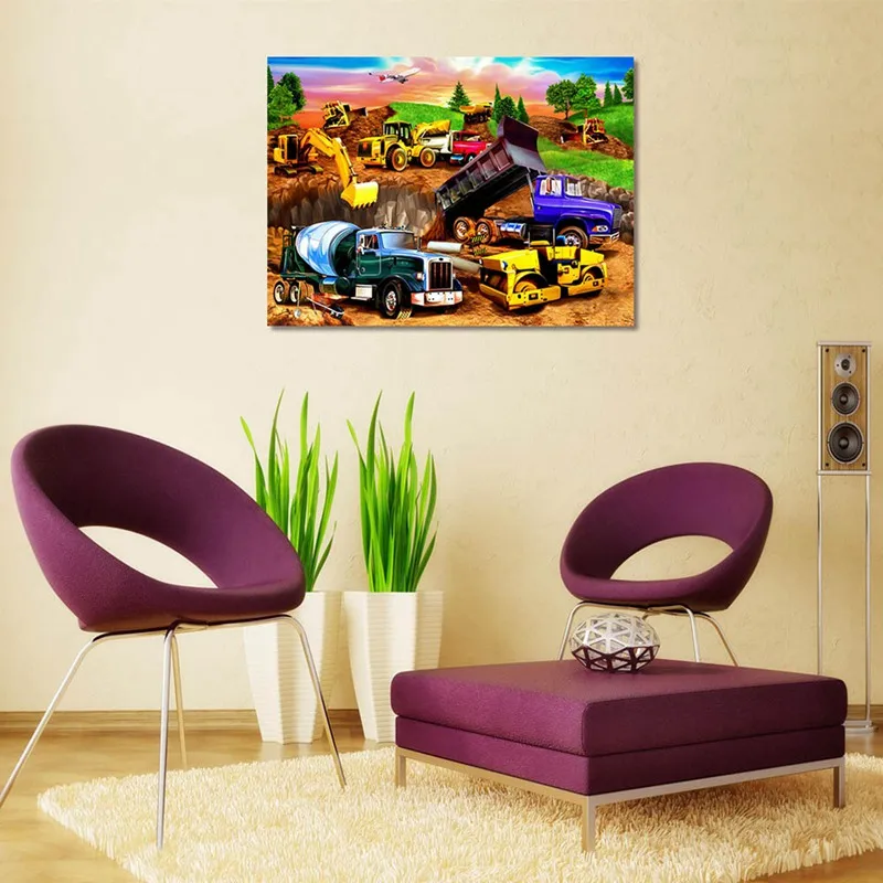 Новое поступление 5D DIY Алмазная картина мультяшный грузовик полный квадрат