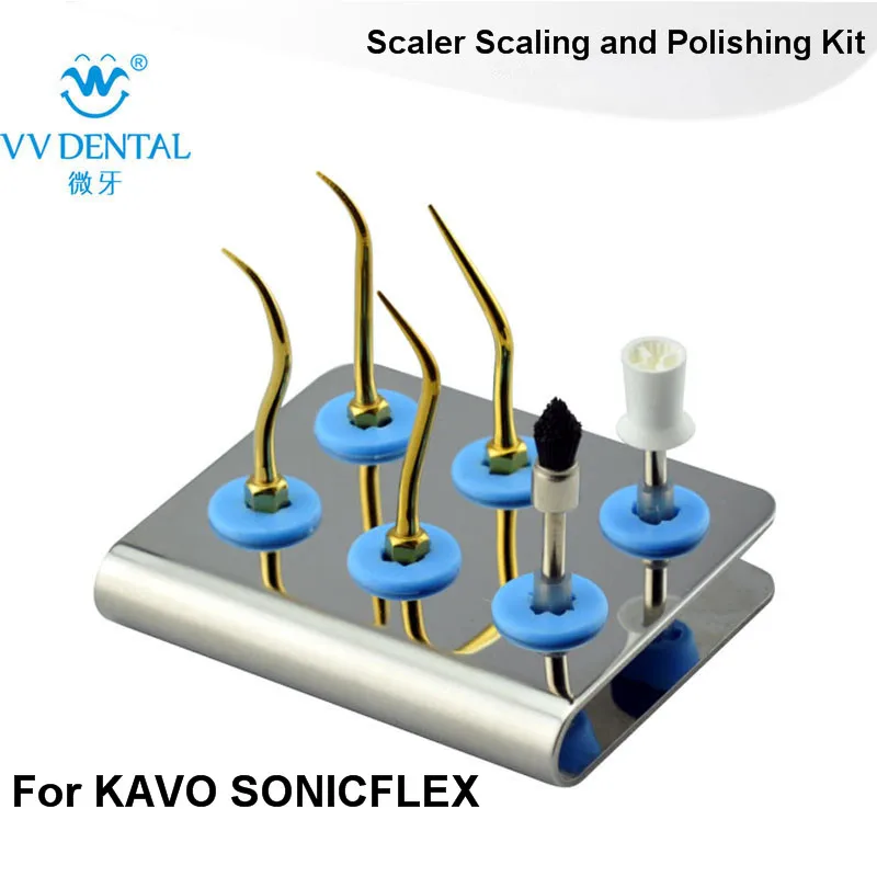 

KASPKG air scaler tip for tooth polishing kit fit with scaling Kavo Koment Sirona Siroair
