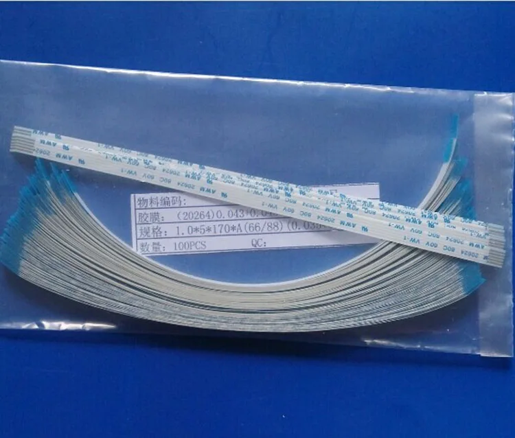 10Pcs FPC Flexible Flat Cable FFC 1MM 150MM A B type interface 4P 5P 6P 8P 10P 12P 14P 16P 18P 20P 22P 24P-60P 15cm