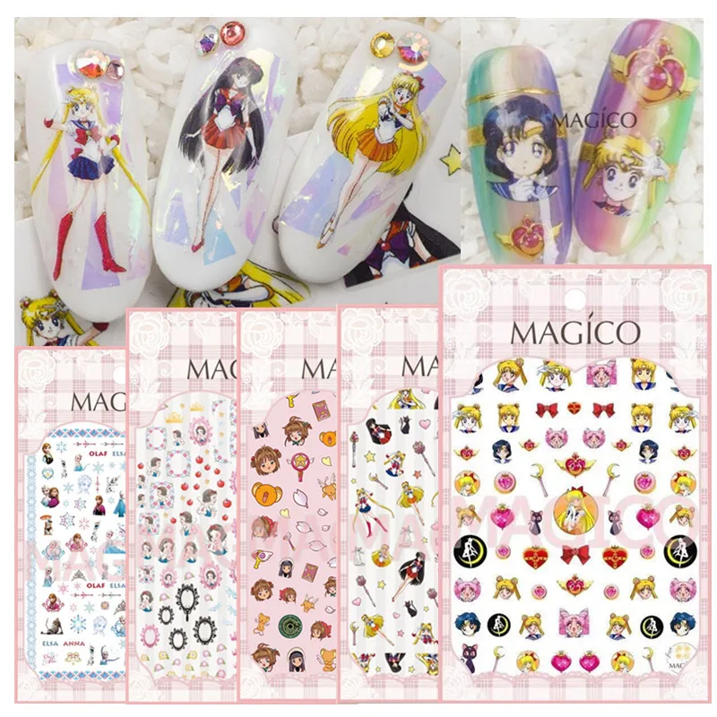 

See detail Sailor Moon 2 DESIGNS Newest 1 P  MAGICO series 3d nail art stickers nail art decal nail art stampingwholesale