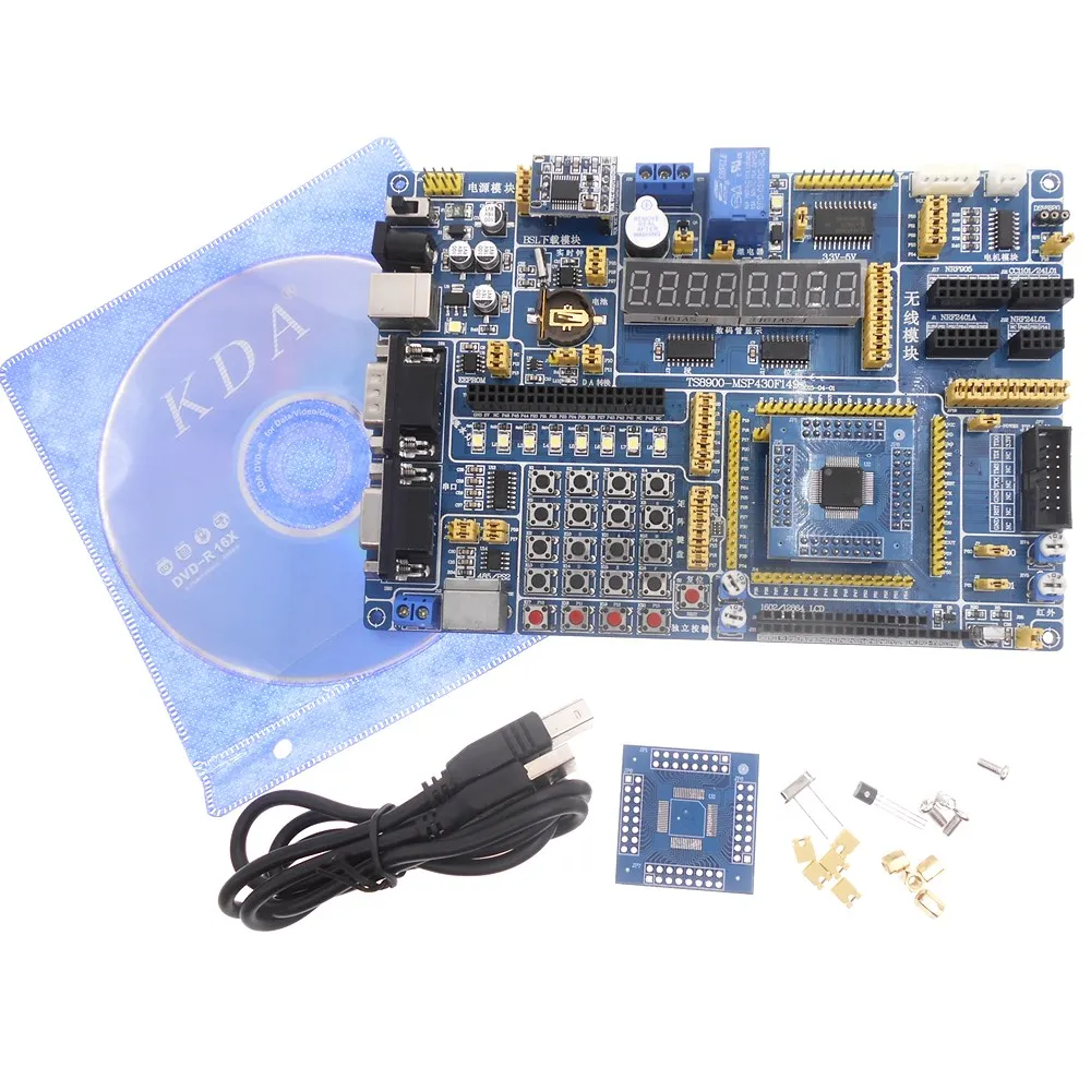 

MSP430F149 MCU development board / MSP430 development board Onboard USB type downloader