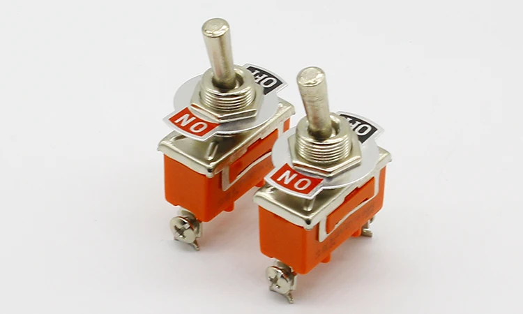 

1pcs AC 250V 15A 2 Pin DPDT On/Off 2 Position Mini Toggle Switch E-TEN1021 Orange