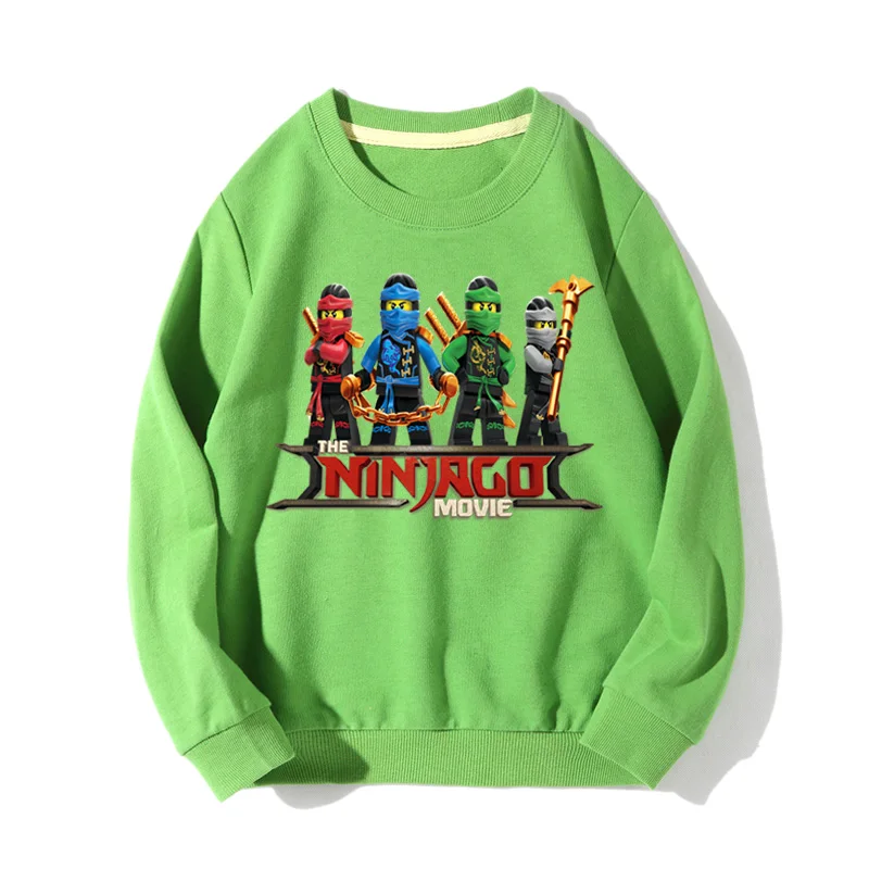 Children Autumn Sports Sweatshirts Toddler Boy Girl Spring Long Sleeve Pullover Hoodies Coats Cartoon Print Cotton Clothes JX055 - Цвет: Green Hooides