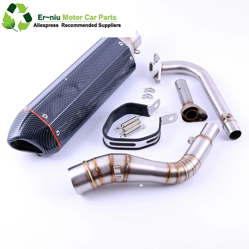 

NMAX155 Motorcycle Exhaust muffler Slip-On Full System contact middle pipe + exhaust For YAMAHA NMAX 155 NMAX 125 N MAX155