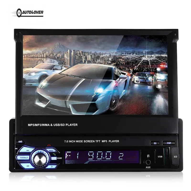 

Autolover Universal 7.0 inch Large HD Screen TFT LCD Screen MP5 Car Multimedia Player with Bluetooth FM Radio Remote Controller